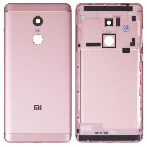 Panel trasero de carcasa puede usarse con Xiaomi Redmi Note 4 Global 2017 , Redmi Note 4X, rosada, con botones laterales, Original PRC , snapdragon