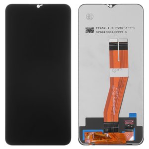 Pantalla LCD puede usarse con Samsung A025F DS Galaxy A02s, M025 Galaxy M02s, negro, sin marco, High Copy, con cable plano amarillo, 160,5x72 mm 