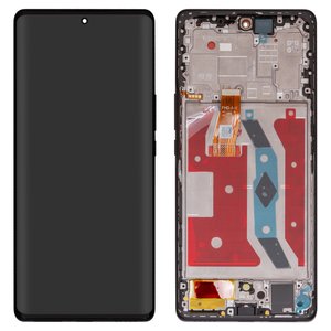 Pantalla LCD puede usarse con Huawei Honor Magic 5 Lite, negro, con marco, Original PRC , RMO NX1, RMO NX3