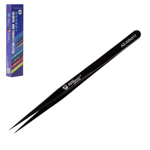 Pinzas para smd Mechanic AZ KING11, recta, 140 mm, negro