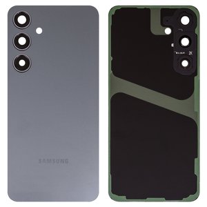 Panel trasero de carcasa puede usarse con Samsung S926 Galaxy S24 Plus, negra, con vidrio de cámara, onyx black