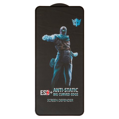 Vidrio de protección templado All Spares puede usarse con Motorola Moto G34, Full Glue, compatible con estuche, negro, capa de adhesivo se extiende sobre toda la superficie del vidrio