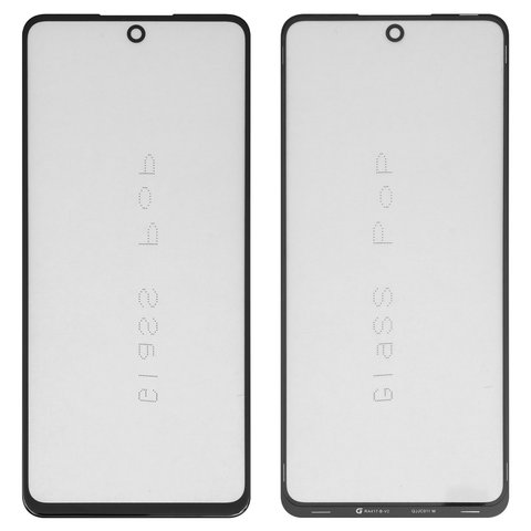 Vidrio de carcasa G+OCA PRO puede usarse con Tecno Pova 2, Pova 3; Infinix Note 11 Pro X697 , con película OCA, negro