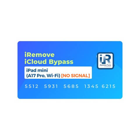 iCloud Bypass for iPad mini 7th A17 Pro | Cellular [No Signal] & WiFi