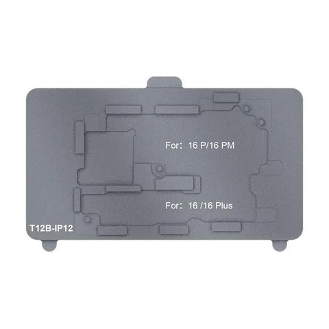 Fijador de placas Sunshine T12B IP12 puede usarse con Apple iPhone 16, iPhone 16 Plus, iPhone 16 Pro, iPhone 16 Pro Max, para reparar placas base