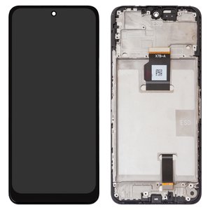 Pantalla LCD puede usarse con Huawei Honor X7b, negro, con marco, High Copy