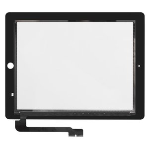 Сенсорний екран для iPad 3, iPad 4, чорний, #A1403 A1416 A1430 A1458 A1459 A1460