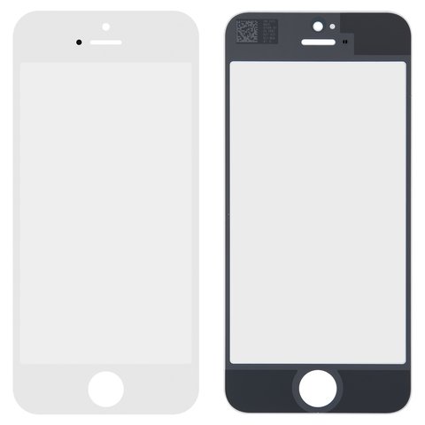 Стекло корпуса для iPhone 5, iPhone 5S, iPhone SE, белое, PRC