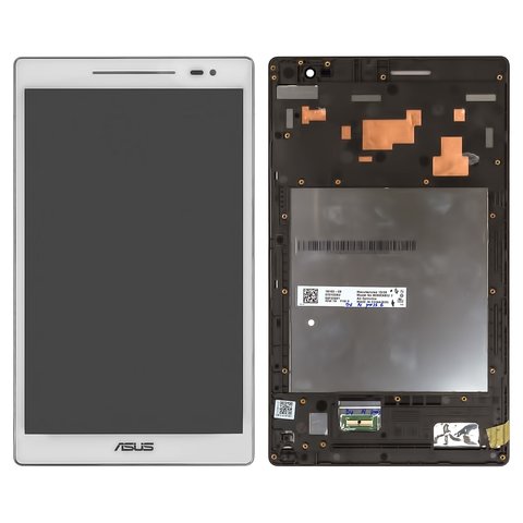 Дисплей для Asus ZenPad 8.0 Z380C Wi Fi, ZenPad 8.0 Z380KL LTE, білий, з рамкою