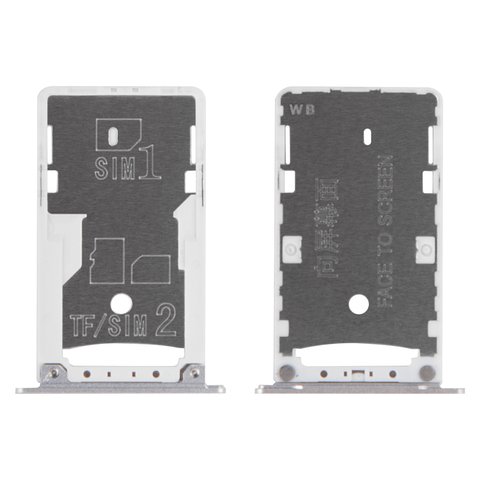 Тримач SIM карти для Xiaomi Redmi Note 4, білий