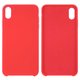Чохол Baseus для Apple iPhone XS Max, червоний, Silk Touch, пластик, #WIAPIPH65-ASL09