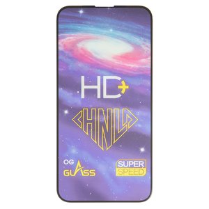 Захисне скло All Spares для Apple iPhone 13 mini, 0,33 мм 9H, сумісне з чохлом, Full Glue, чорний, HD+