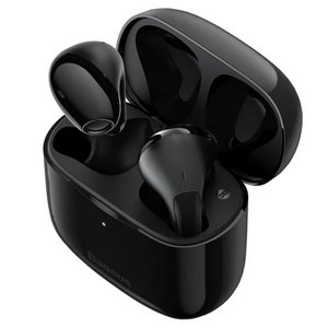 Гарнітура Baseus Bowie E3, бездротова, чорна, із зарядним кейсом, з USB кабелем тип C, #NGTW080001