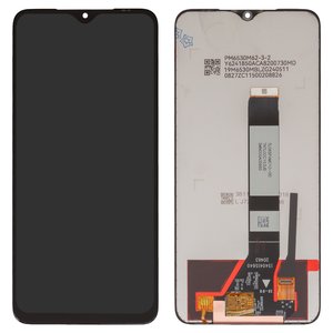 Дисплей для Xiaomi Poco M3, Redmi 9T, черный, без рамки, Оригинал переклеено стекло 