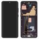 Дисплей для Samsung G988 Galaxy S20 Ultra, черный, с рамкой, High Copy, original LCD size, (OLED)