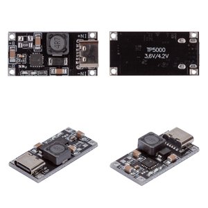 Плата заряду TP5000, USB тип С вхід 5В , 2 A, 4.2V 3.6V