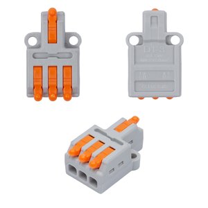 Клема швидкого монтажу D1 3, прохідна, 0,08–2.5 мм², 250 В, 32A