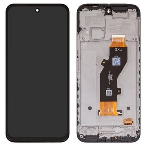 Дисплей для Tecno Spark 30C, черный, с рамкой, High Copy, TXDI670QBAPX, kl5, kl5n