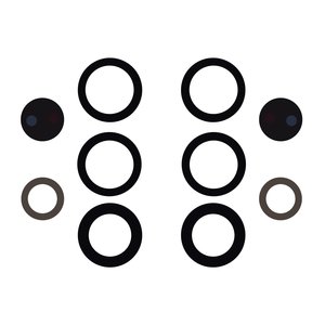 Стекло камеры для Samsung S938 Galaxy S25 Ultra, черное, без рамки