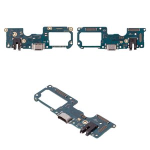 Шлейф для Realme 7 Pro, коннектора наушников, коннектора зарядки, с микрофоном, Сopy, плата зарядки