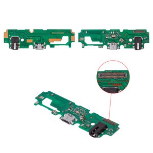 Шлейф для Vivo Y17 2019 , коннектора наушников, коннектора зарядки, с микрофоном, Сopy, плата зарядки, 50 pin 11 mm 
