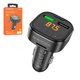 FM-трансмиттер Borofone BC43, черный, с дисплеем, USB тип-A, 2 порта, 18 Вт, Quick Charge, 12-24 B, #6974443387223