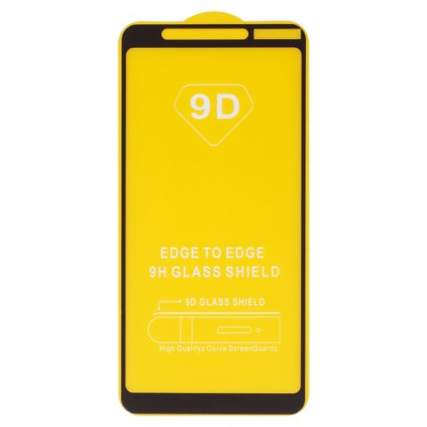 Защитное стекло для Nokia 3.1 Plus, совместимо с чехлом, Full Glue, без упаковки , черный