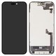 Дисплей для iPhone 15 Plus, чорний, з рамкою, High Copy, без помилки, (OLED), DD-OLED OEM soft, diagnosable