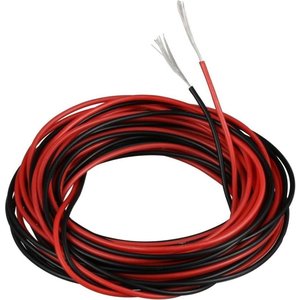 Провод в силиконовой изоляции 28AWG, 0,08 мм², 1 м, красный
