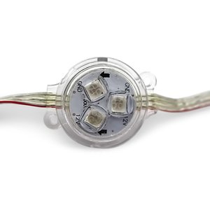 Комплект круглих LED-модулів (WS2811, оптична лінза, 3 світлодіоди SMD5050, 30 мм, IP67, 20 шт.) Комплект круглих LED-модулів (WS2811, оптична лінза, 3 світлодіоди SMD5050, 30 мм, IP67, 20 шт.)